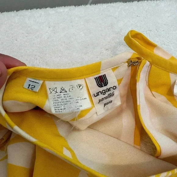 Vintage Ungaro Parallele Paris silk Dress - Picture 4 of 16